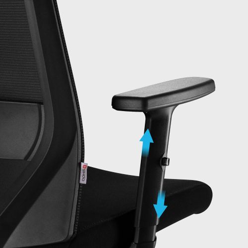  SIHOO Ergonomic Office Chair Computer Desk Chair， Large Headrest High Back Mesh Chair Metal Design Frame Adjustable Swivel Task Chair（Black）