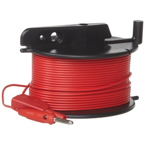  Fluke GEO CABLE-REEL 50M Durable Red Cable Reel for Earth Ground Testing, 50m Length