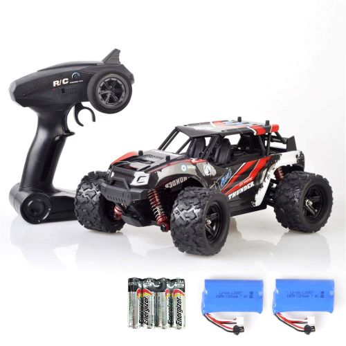  Heycargo 1:18 Scale High Speed Off Road Remote Control Car,4WD 2.4Ghz Hobby Cross-Country Buggy, Electric Monster Truck Buggy Racing Toy Vehicles Rock Climber Desert Buggy for Kids