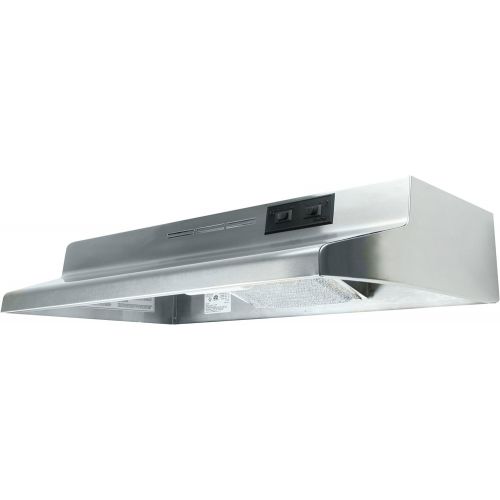  Air King AD1248 Advantage Ductless Under Cabinet Range Hood with 2-Speed Blower, 24-Inch Wide, Stainless Steel Finish