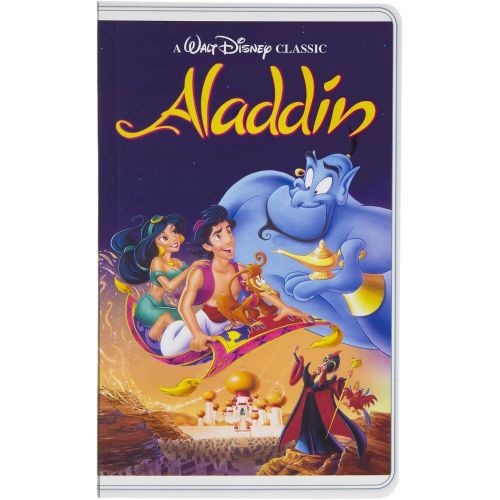 디즈니 Disney Parks Aladdin VHS Cover Blank Book Journal Diary