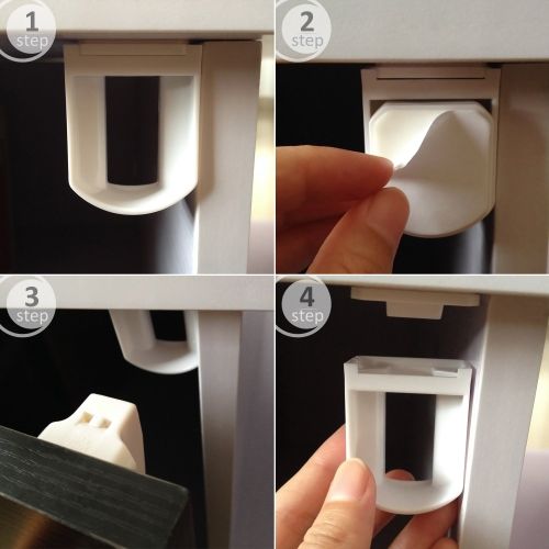  Babyplan BabyPlan Magnetic Cabinet Locks- Upgraded Version- Works Great & Super Easy to Use (4 Locks + 1 Key)
