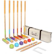 GoSports Premium Croquet Set for Adults & Kids - Choose Between Deluxe and Standard