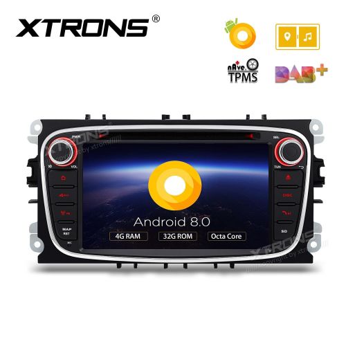  XTRONS 7 Inch Android 8.0 Octa Core 4G RAM 32G ROM HD Digital Multi-Touch Screen OBD2 DVR Car Stereo DVD Player Tire Pressure Monitoring TPMS for Ford Focus Mondeo C-Max S-Max Gala