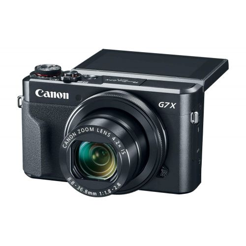 캐논 Canon PowerShot G7 X Mark II 20.1MP 4.2x Optical Zoom Digital Camera + Two-Pack NB-13L Spare Batteries + DigitalAndMore Free Accessory Bundle (Exclusive Cyber Monday Deal)