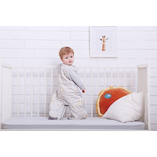  Ergo Pouch ergoPouch 3.5 TOG Sleep Suit Bag 100% Organic Cotton Filling with Cotton Sleeves and fold Over Mitts. 2 in 1 Wearable Blanket Sleeping Bag converts to Sleep Suit with Legs