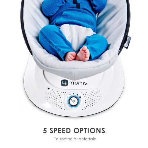 포맘스 4moms rockaRoo - compact baby swing with front to back gliding motion