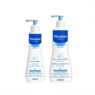 Mustela Bathtime Gift Set, Baby Skin Care Available for Normal, Dry, Sensitive, and Eczema Prone Skin