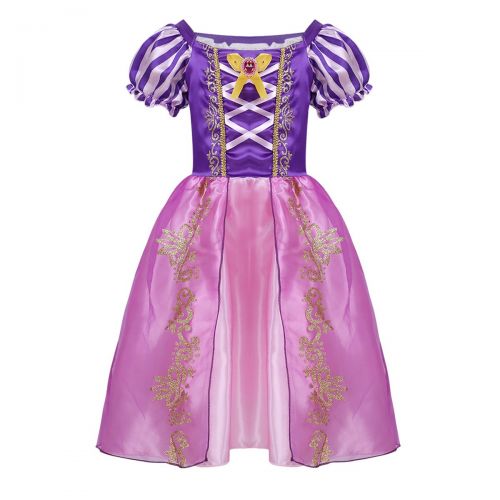  ACSUSS Toddler Baby Girls Princess Short Bubble Sleeves Tutu Dress Costume Halloween Cosplay Fancy Dress Up