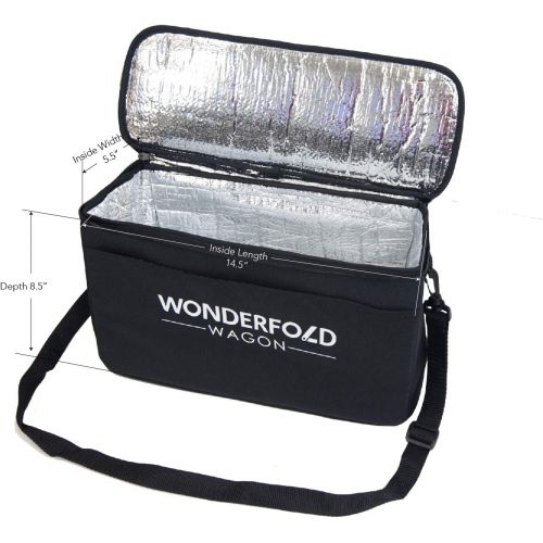  [무료배송]WonderFold Wagon Reusable Insulated Cooler Bag Organizer with Adjustable Shoulder Strap, Great for Picnics, Baby Bottles, Lunches, and More