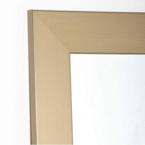  BrandtWorks, LLC Contemporary Champagne Floor Mirror, 26.5 x 65.5,