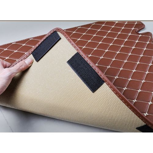  Worth-Mats 3D Full Coverage Waterproof Car Trunk Mat for Porsche Cayenne 2011-2017 with block net on the left side of trunk - Beige
