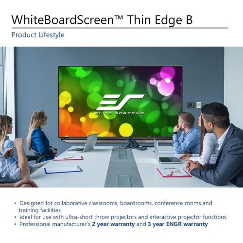  Elite Screens WhiteBoardScreen TE Series, 97-inch 16:9, Dry Erase Magnetic White Board Projector Screen, WB97HW1