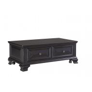 Standard Furniture 29011 Passages Coffee Table, 48 W x 26 D x 18 H, Black