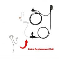 MAXTOP 10 Pack Maxtop ASK2425-H1 1-Wire Clear Coil Surveillance Kit Earphone for Hytera TC-500 TC-508...