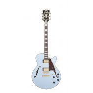 DAngelico Deluxe SS Semi-Hollow Electric Guitar - Matte Powdered Blue
