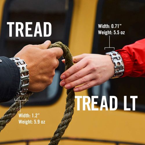 레더맨 LEATHERMAN - Tread LT Bracelet, The Smaller Travel Friendly Wearable Multitool, Black