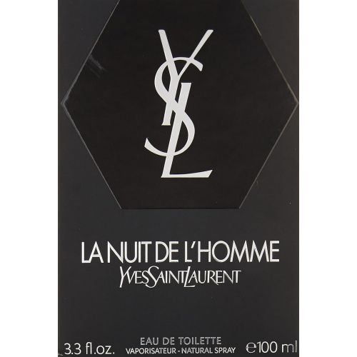 생로랑 Yves Saint Laurent La Nuit De LHomme Eau de Toilette Spray, 3.3-Ounce