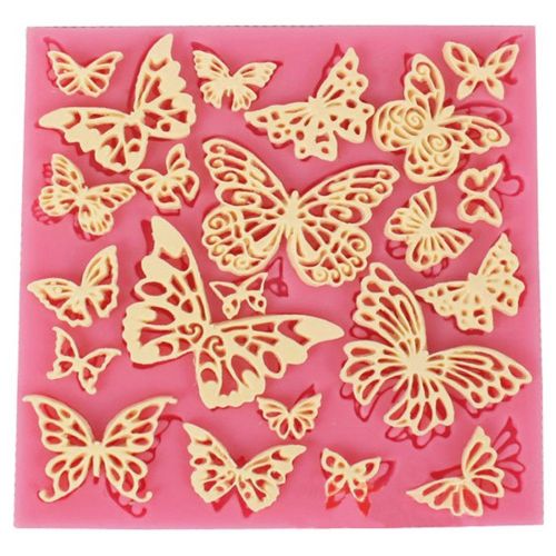  Anyana set of 13 Fondant Impression Mats square lace floral christmas leather Cobble Stone Wall textures mould Design Silicone imprint mold Cake Decorating Supplies for Cupcake Wedding Ca