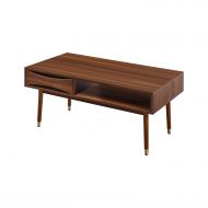Porthos Versanora VNF-00065 Dawson Coffee Table | Living Room, 39.62 x 21.62 x 17.75, Walnut