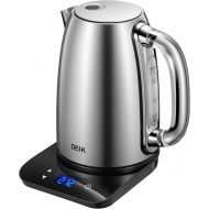 [아마존 핫딜] Deik DEIK Electric Kettle, 2019 Upgrade Version 1.7L Temperature Control Tea Kettle with Digital LCD Base, Food Grade 304 Stainless Steel BPA-Free, 1500W Rapid Boil, Elegant Glass Handl