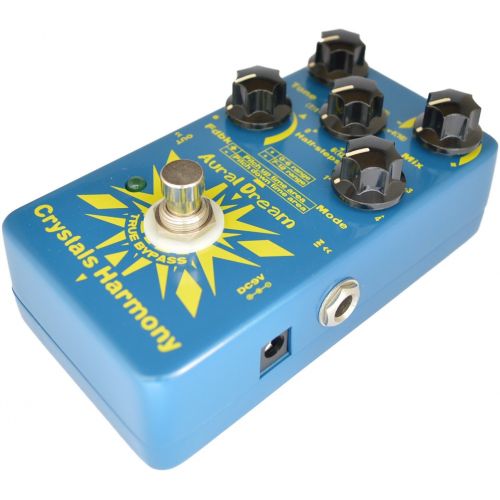  Aural Dream Crystals Harmony Guitar Digital Pedal with 4 Modes harmony and shifting simetones or Octave for creating crystal particles effects,True Bypass