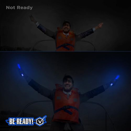  Be Ready Blue Glow Sticks - Industrial Grade 8+ Hours Illumination Emergency Safety Chemical Light Glow Sticks