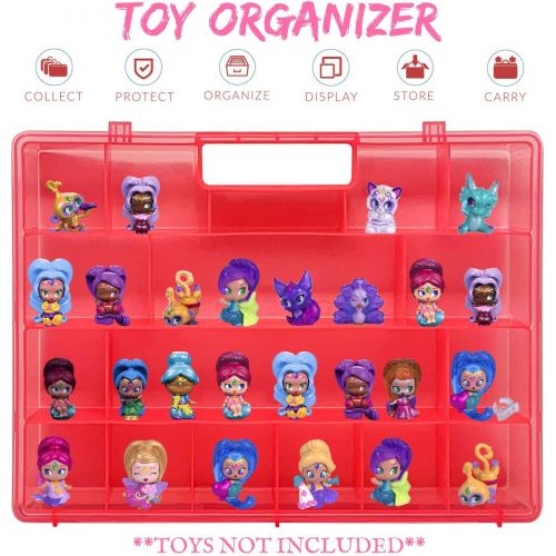  Life Made Better Durable, Long-Lasting Pink Toy Storage Case, Figures Organizer Compatible with Shimmer Shine Teenie Genies, Accessories Kids by LMB