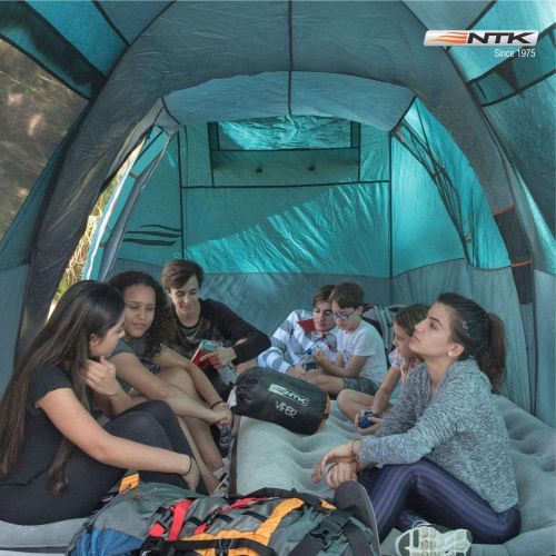 콜맨 NTK Arizona GT 9 to 10 Person 17.4 by 8 Foot Sport Camping Tent 100% Waterproof 2500mm Tent