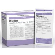 Medline MSG2280 Triumph Sterile Powder-Free Latex Surgical Glove, Size 8, White (Pack of 200)