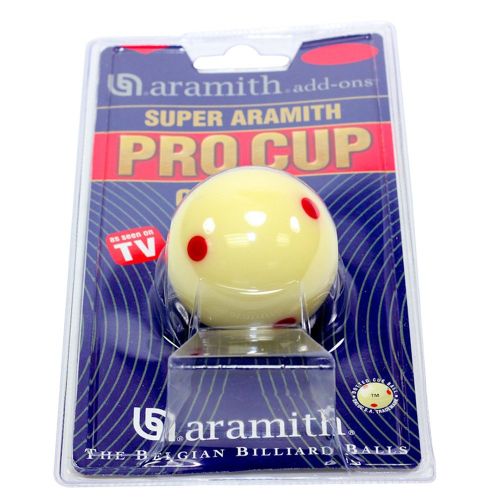  Aramith 2-14 Regulation Size BilliardPool Ball: Super Aramith Pro Cup Cue Ball with 6 Red Dots