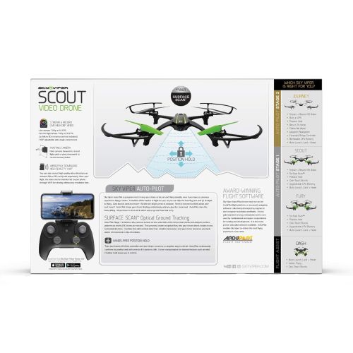  Sky Viper Scout Live Streaming & Video Recording RC Drone Quadcopter (2 Pack)