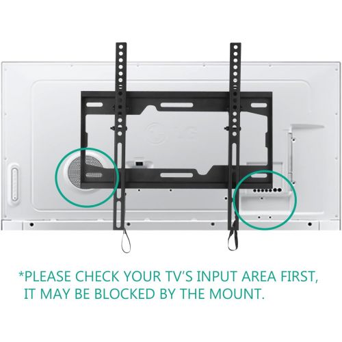  [아마존베스트]WALI Tilt TV Wall Mount Bracket for Most 26 to 55 inch LED, LCD, OLED Flat Screen TV up to 99 lbs with VESA 100 by 100mm up to 400 by 400mm (TTM-1), Black