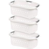[아마존핫딜][아마존 핫딜] IRIS USA, Inc. HLB-1 Comfort Carry Laundry Basket, White, 3 Count