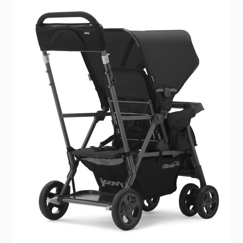  Joovy JOOVY Caboose Too Ultralight Graphite Stand-On Tandem Stroller, Black
