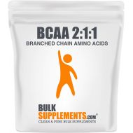 BCAA Branched Chain Essential Amino Acids Powder by BulkSupplements | 2:1:1 Instantized Formula | PrePost Workout Bodybuilding Supplement | Boost Muscle Growth (5 kilograms)
