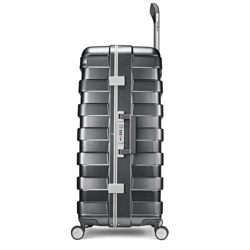 쌤소나이트 Samsonite Framelock Hardside Checked Luggage with Spinner Wheels, 28 Inch, Dark Grey