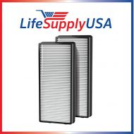 LifeSupplyUSA 2 Sets - 4 pcs Replacement Hepa Air Filter Set Fits Homedics AR-OTFL AR-15, AR-25, AR-35 and AR-45