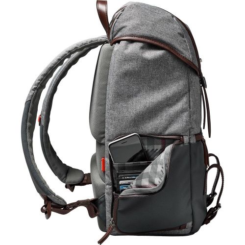  Manfrotto MB LF-WN-BP Camera & Laptop Backpack for DSLR Lifestyle Windsor, Grey