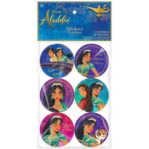 Amscan Disneys Aladdin 2 Stickers