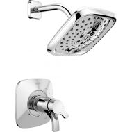 Delta Faucet Tesla 14 Series Single-Function Shower Trim Kit with Three-Spray Touch-Clean H2Okinetic Shower Head, Stainless T14252-SS (Valve Not Included)
