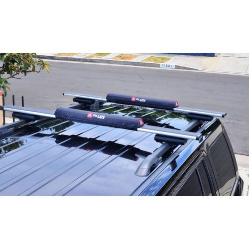  [아마존베스트]Allen Sports 24 inch Aero Roof Rack Pads with 8 ft Straps Set for Surfboards SUP Snowboard, Model 7010SU