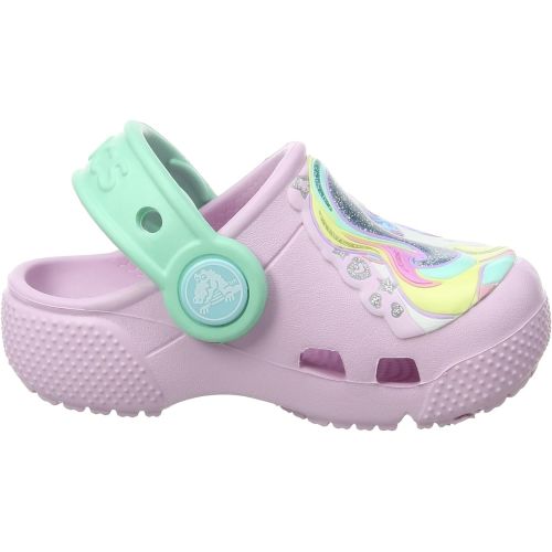 크록스 Crocs Kids Girls Sparkle Unicorn Clog