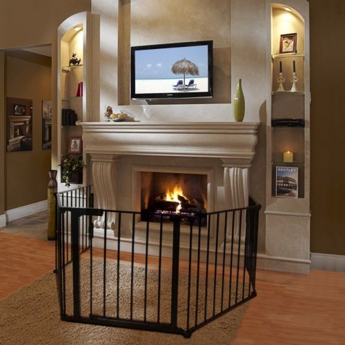 제네릭 Generic Mental Fireplace Fence, Baby Safety Gate Pet Gate BBQ fire Gate