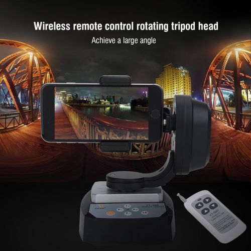  Wal front Zhifeng YT-500 Wireless Remote Control Pan Rotating Tripod Head Gimbal Stabilizer Phone Camera Accessory