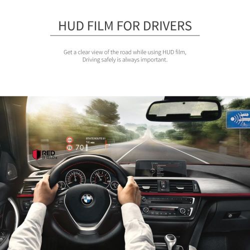  RED SHIELD Universal Head Up Display HUD Reflective Windshield Film 7.5 for All Car Makes and Models. Premium Quality High Definition (HD) Clarity Film. Compatible with HUD Units &