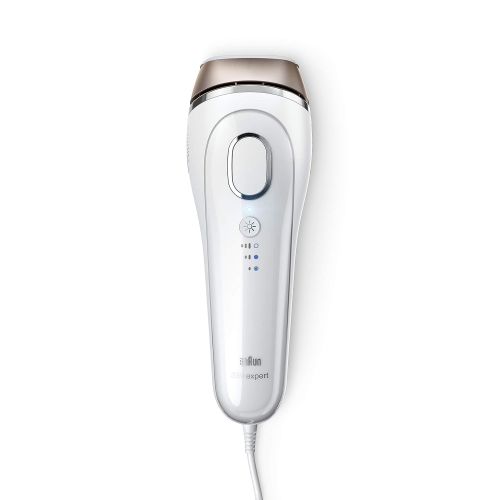 브라운 Braun Gillette Venus Silk-Expert IPL 5001 Intense Pulsed Light, 300,000 Flashes, Face & Body Hair Removal System with Razor