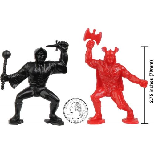  Tim Mee Toy TimMee Legendary Battle Fantasy Figures - 3 inch Red vs Black 24pc Set - Made in USA