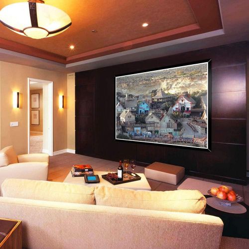  Visit the Yescom Store Yescom 177 16:9 DIY Projection Screen Material Matte White PVC Coated 154x86 in/Outdoor Home Conference Room