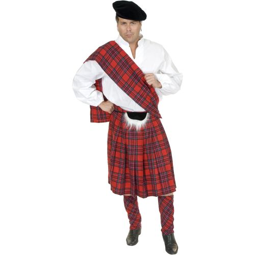  Charades Mens Plus Size Scottish Kilt